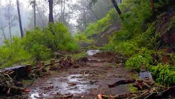 Kondisi jalan menuju Kawah Ijen